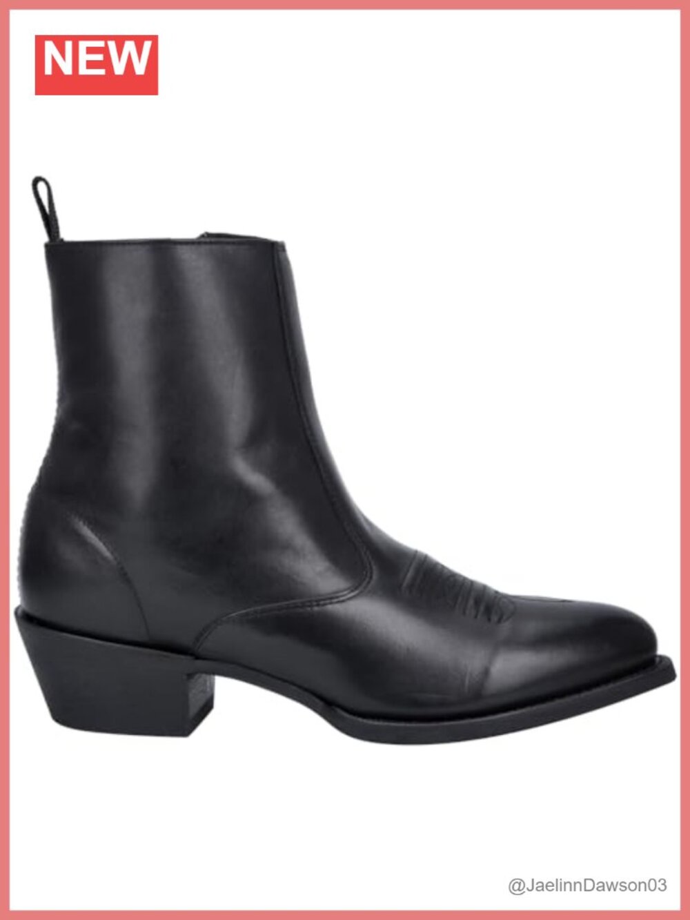 Dingo Laredo Mens Pointed Toe Zippered Casual Boots Ankle